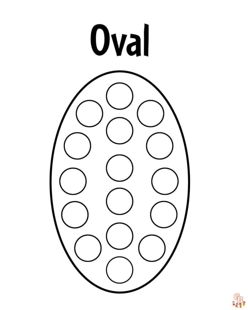 Free Oval coloring pages for kids