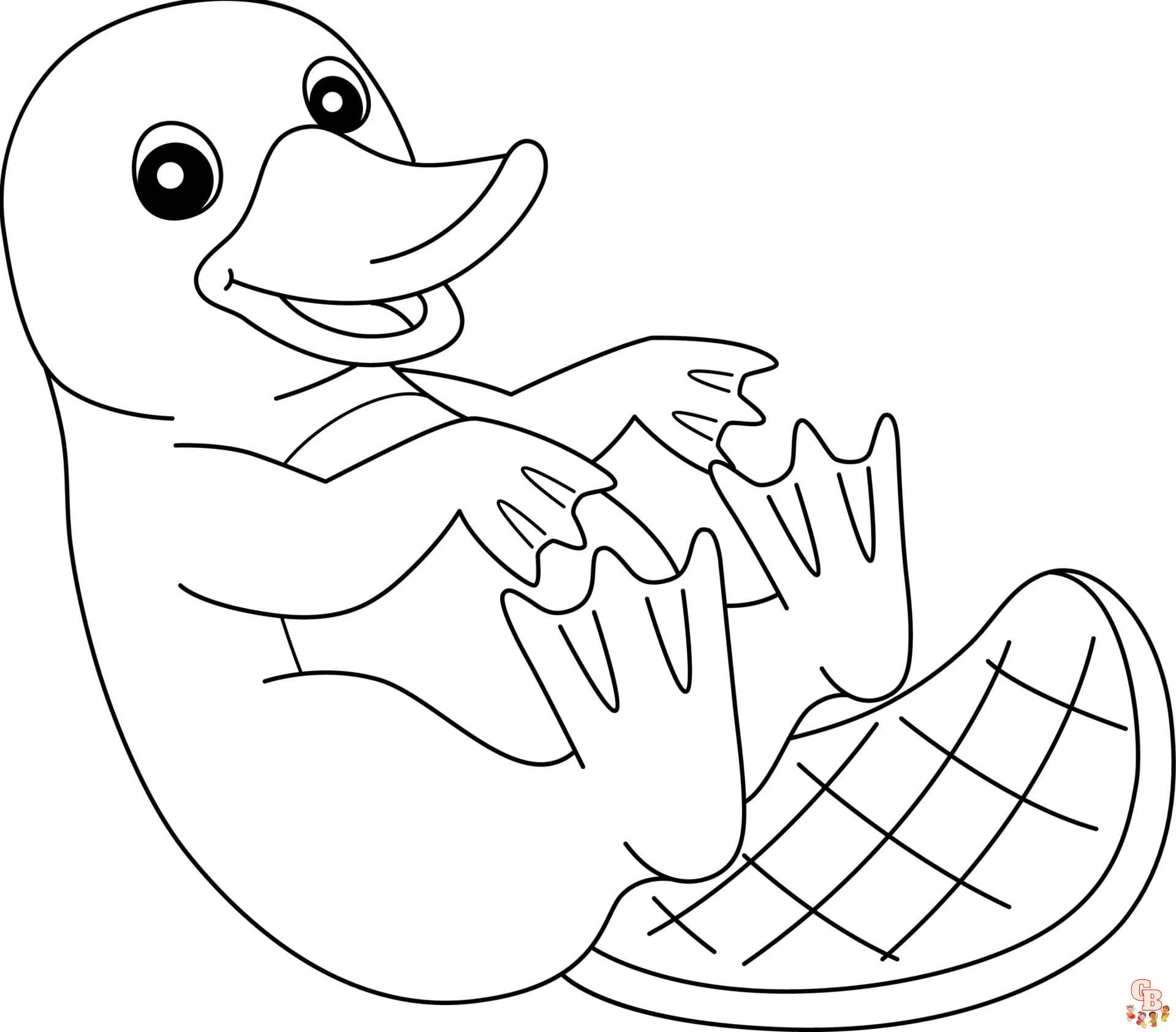 Free Platypus coloring pages for kids