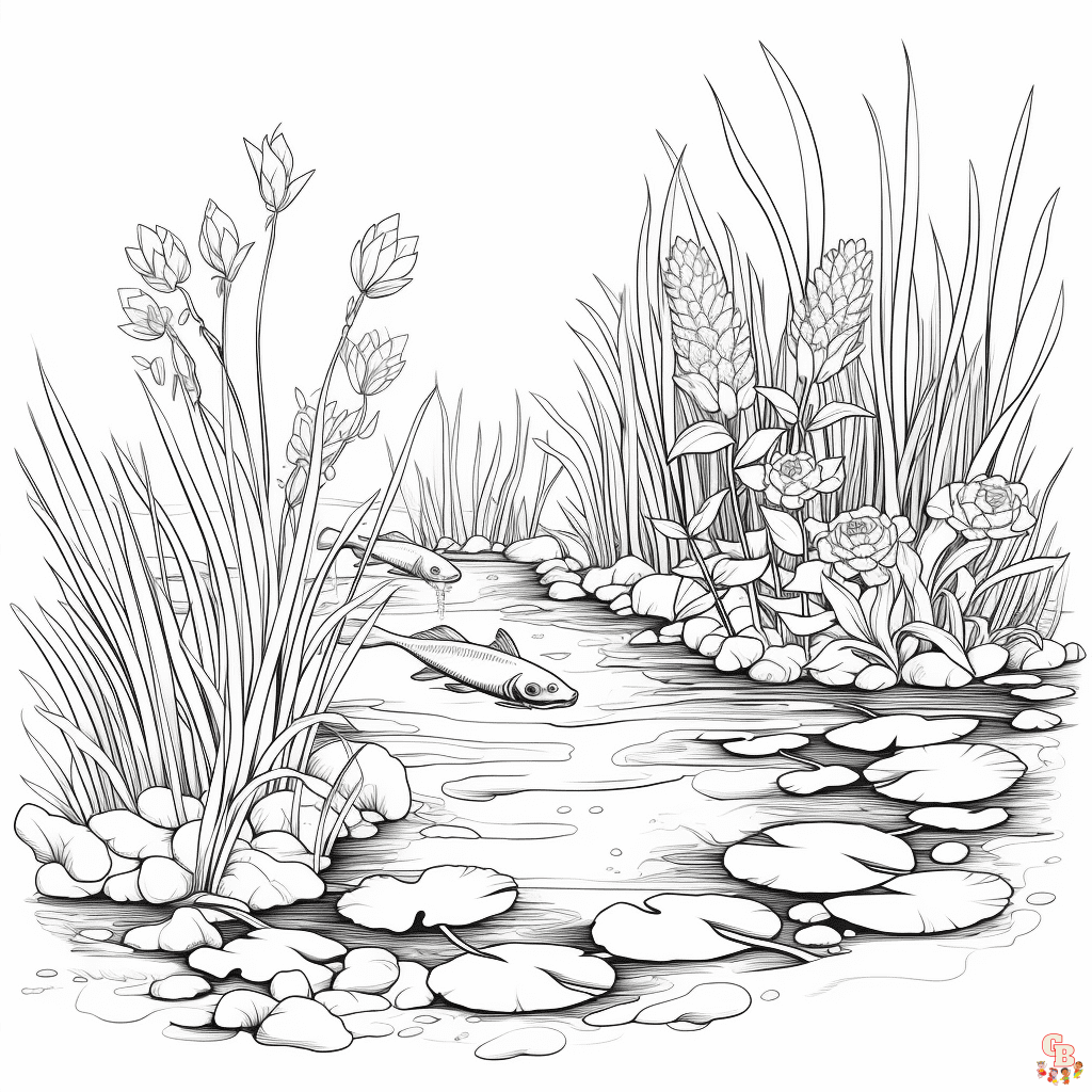 Pond Coloring Pages