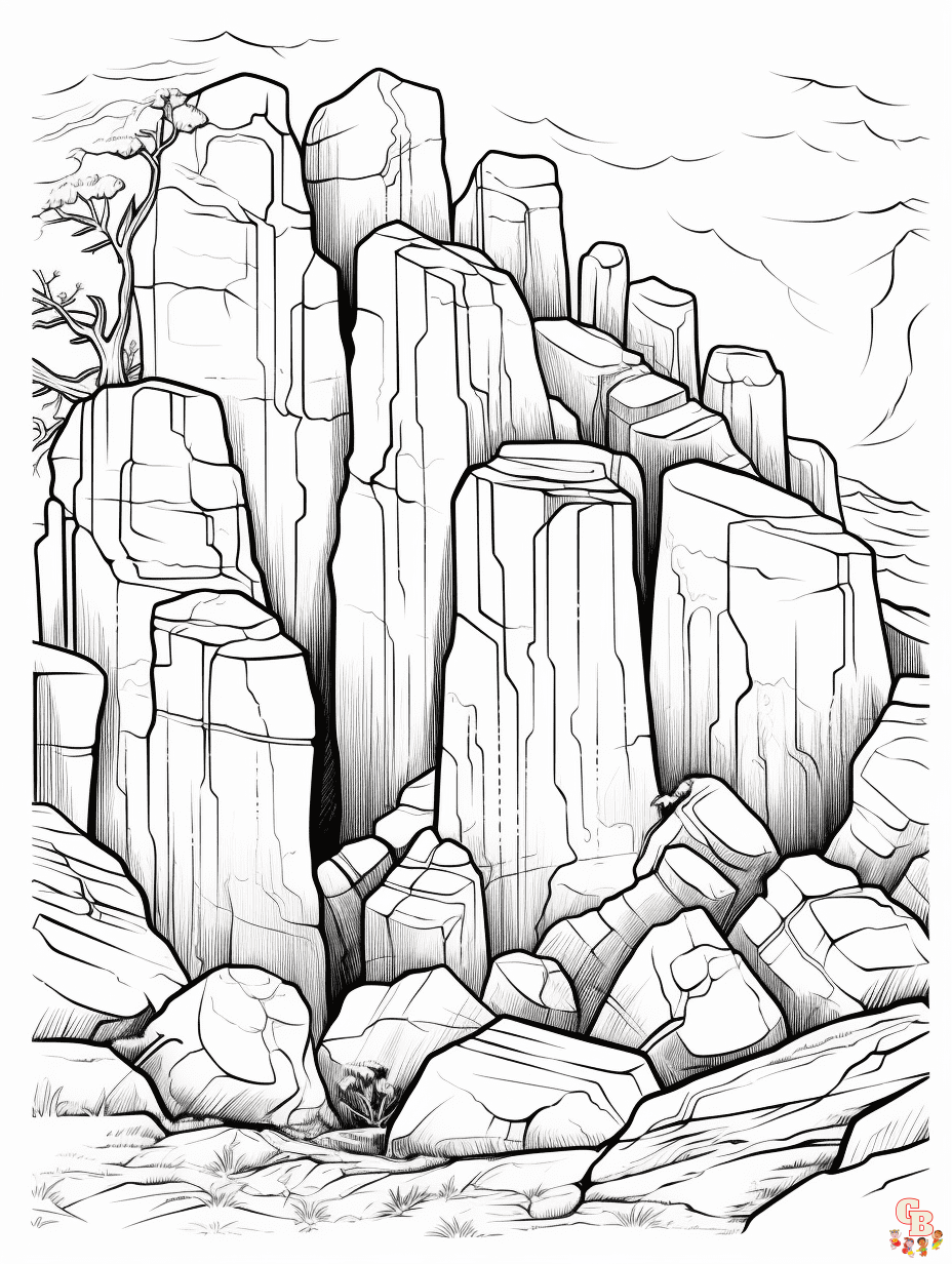 Rock Coloring Pages