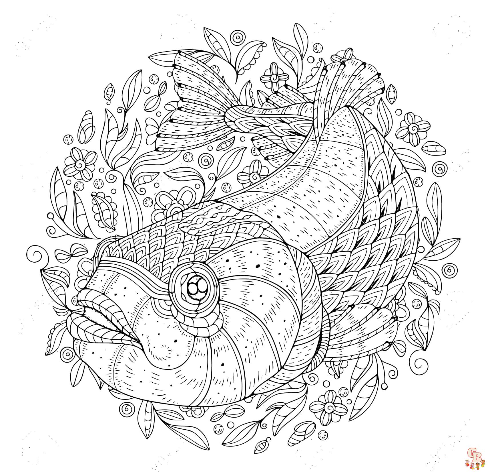 Trout Coloring Pages