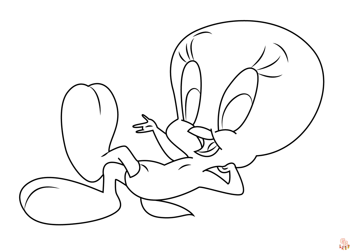 Free Tweety coloring pages for kids