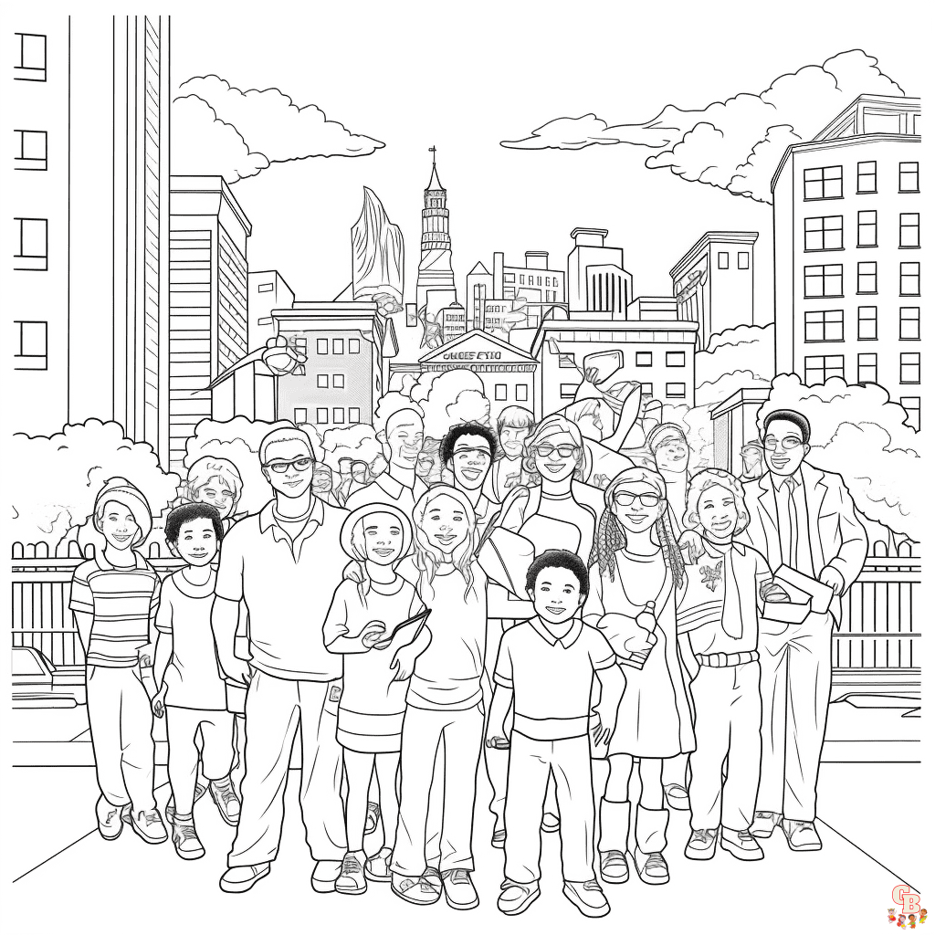 Unity Day Coloring Pages