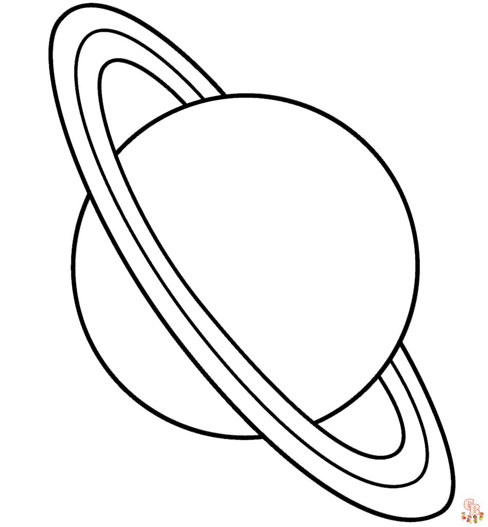 Free Uranus coloring pages for kids