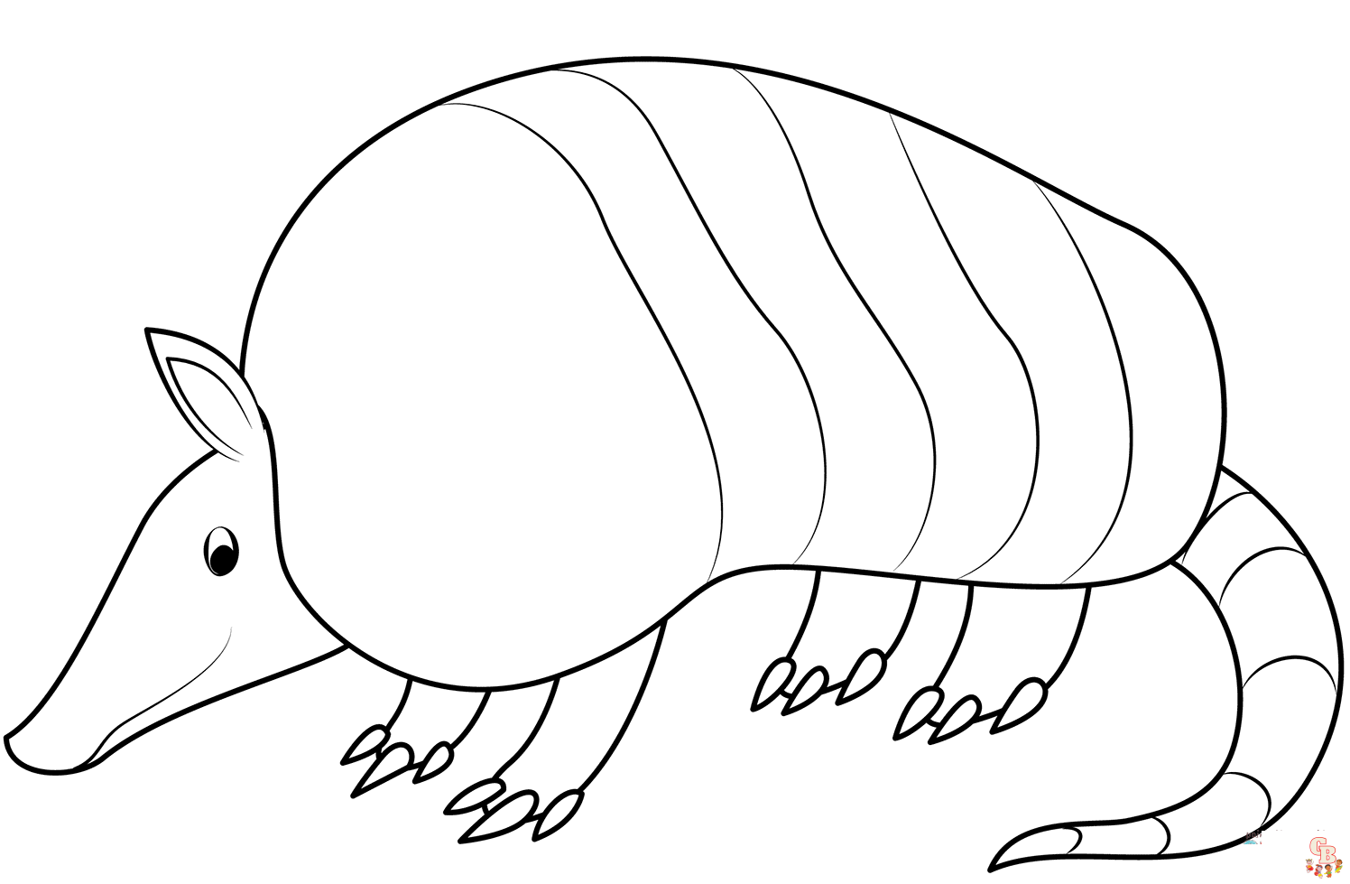 Free armadillo coloring pages for kids