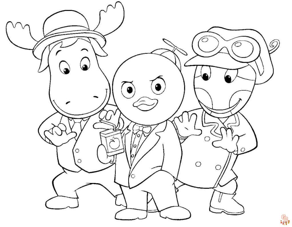 Free backyardigans coloring pages for kids