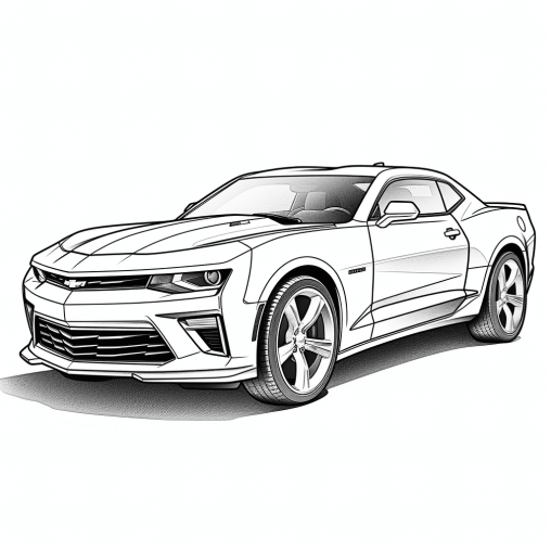 Printable Camaro Coloring Pages Free For Kids And Adults