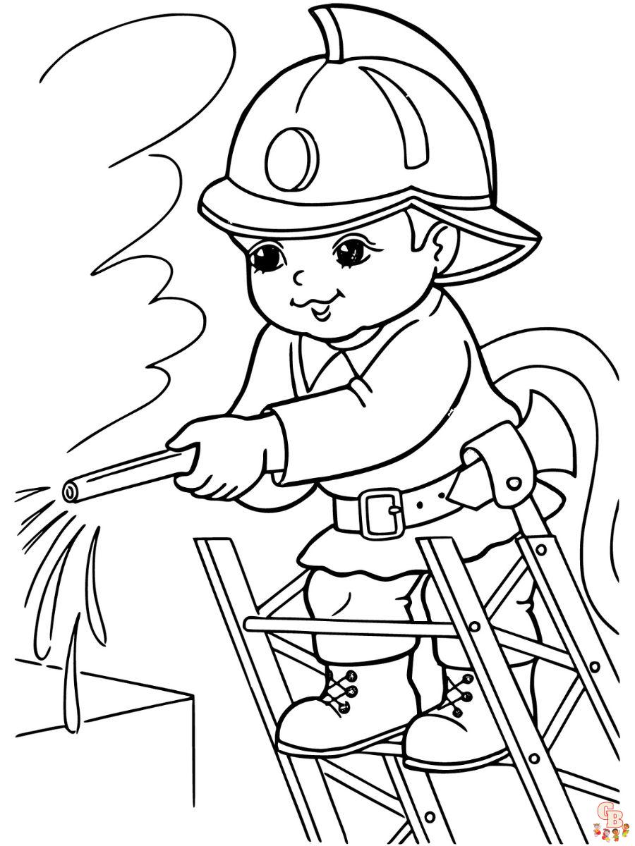 Free firefighter coloring pages for kids