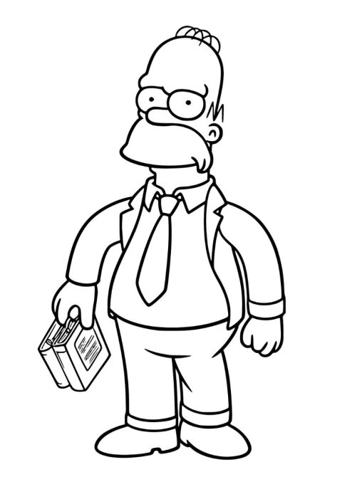 Printable The Simpsons Coloring Pages Free For Kids And Adults