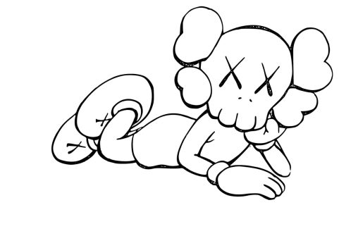 Printable Kaws Coloring Pages Free For Kids And Adults