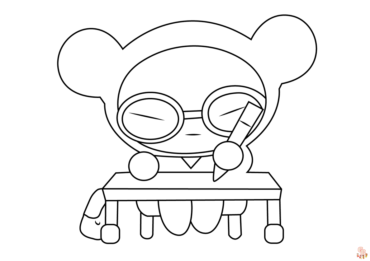 Free pucca coloring pages for kids