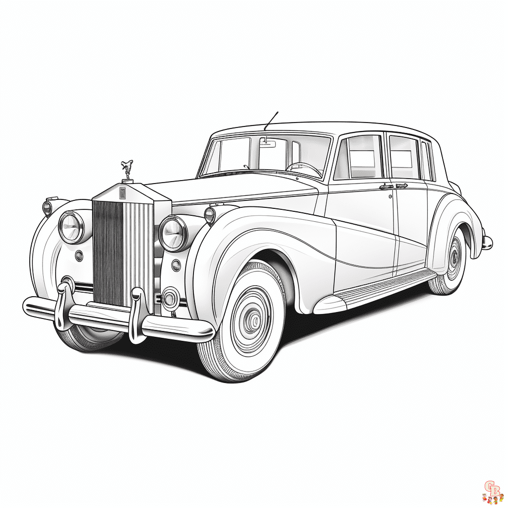 Free rolls royce coloring pages for kids