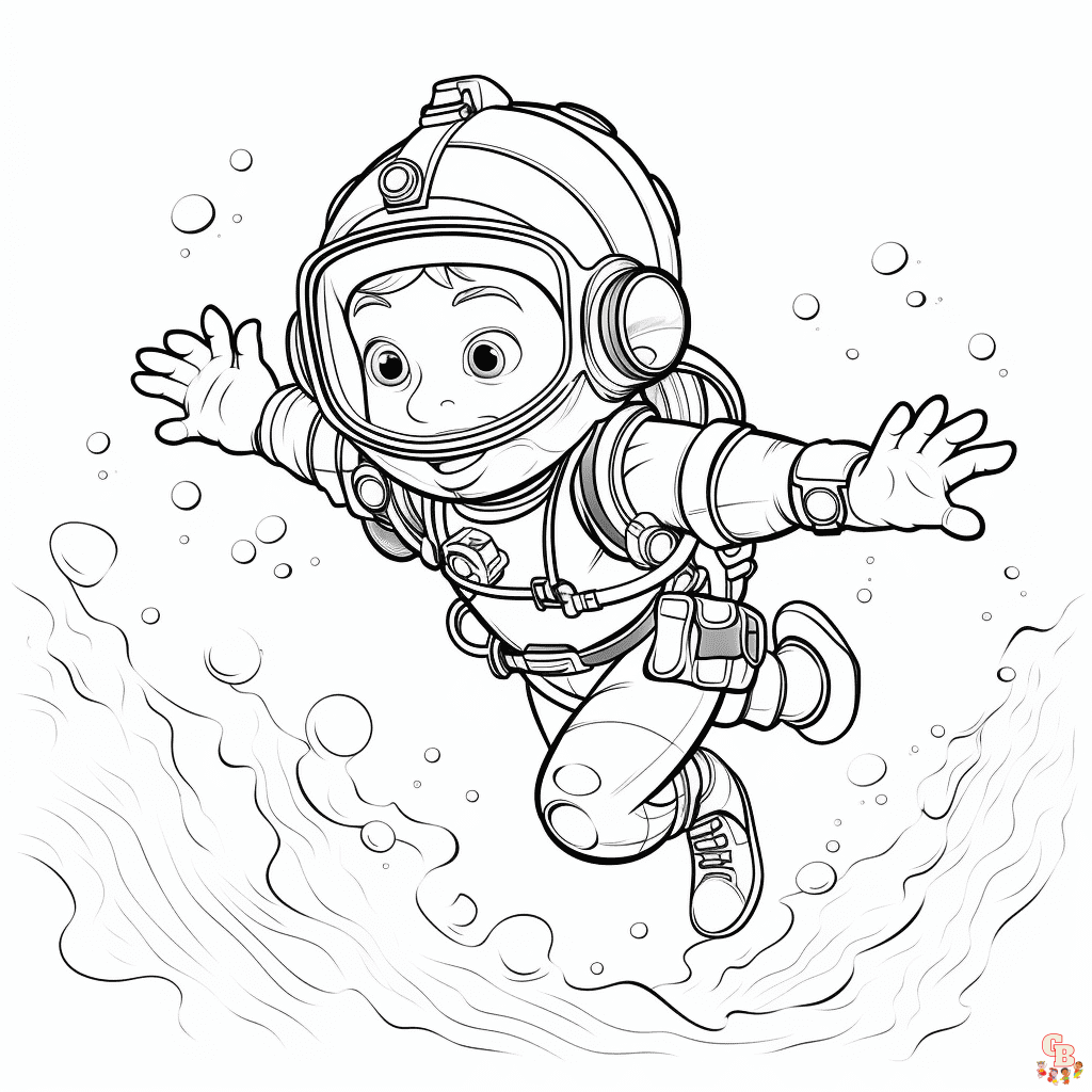 Free scuba diver coloring pages for kids