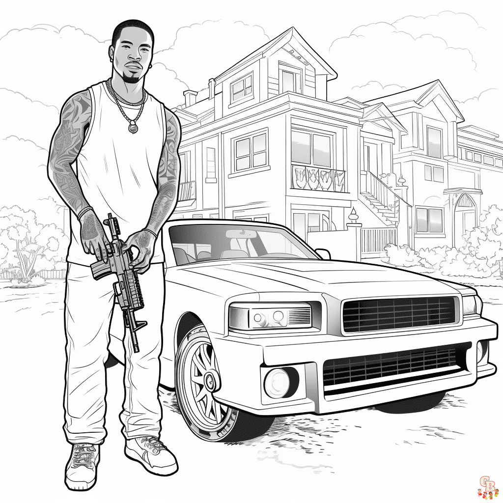 GTA coloring pages printable