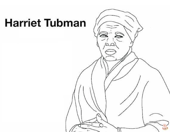 Harriet Tubman coloring pages printable free