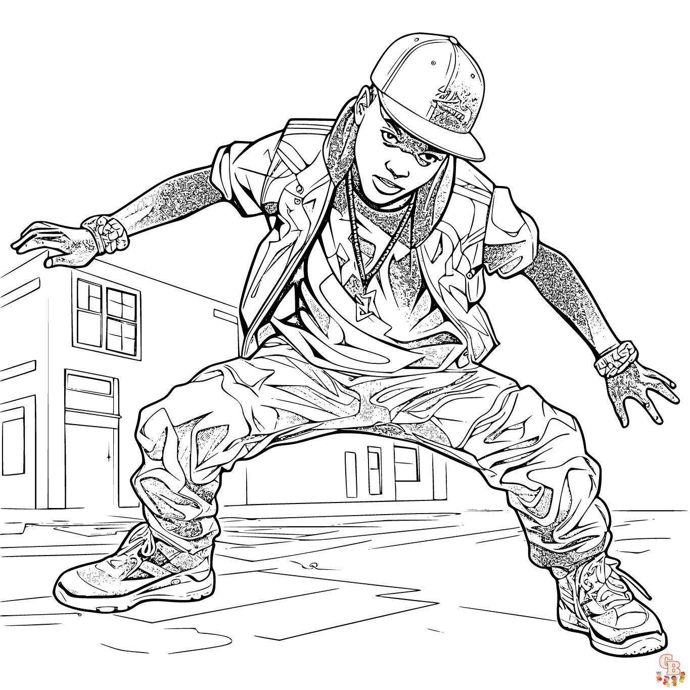 Printable Hip Hop Coloring Pages For Kids And Adults