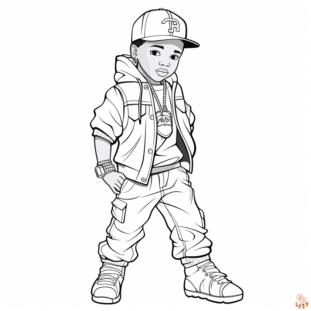 Hip hop coloring pages printable free