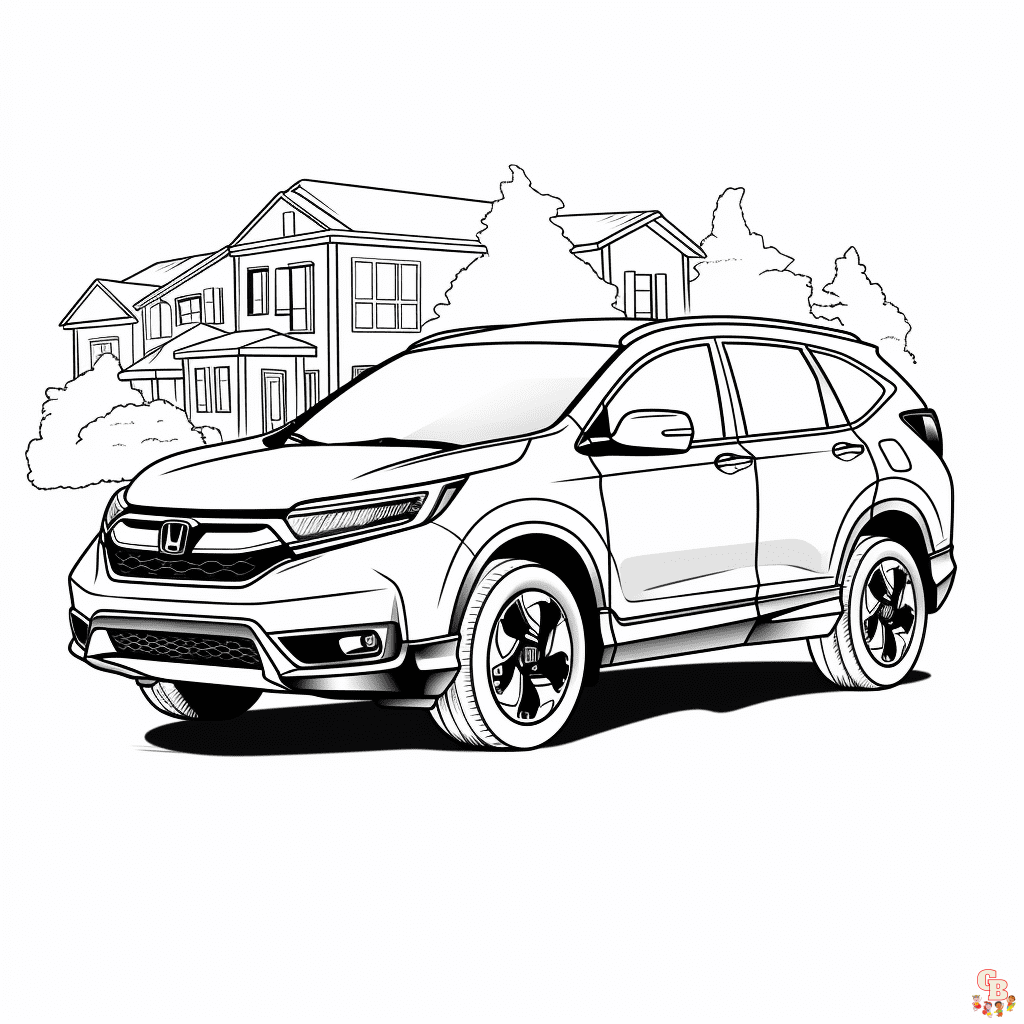 Honda coloring pages free