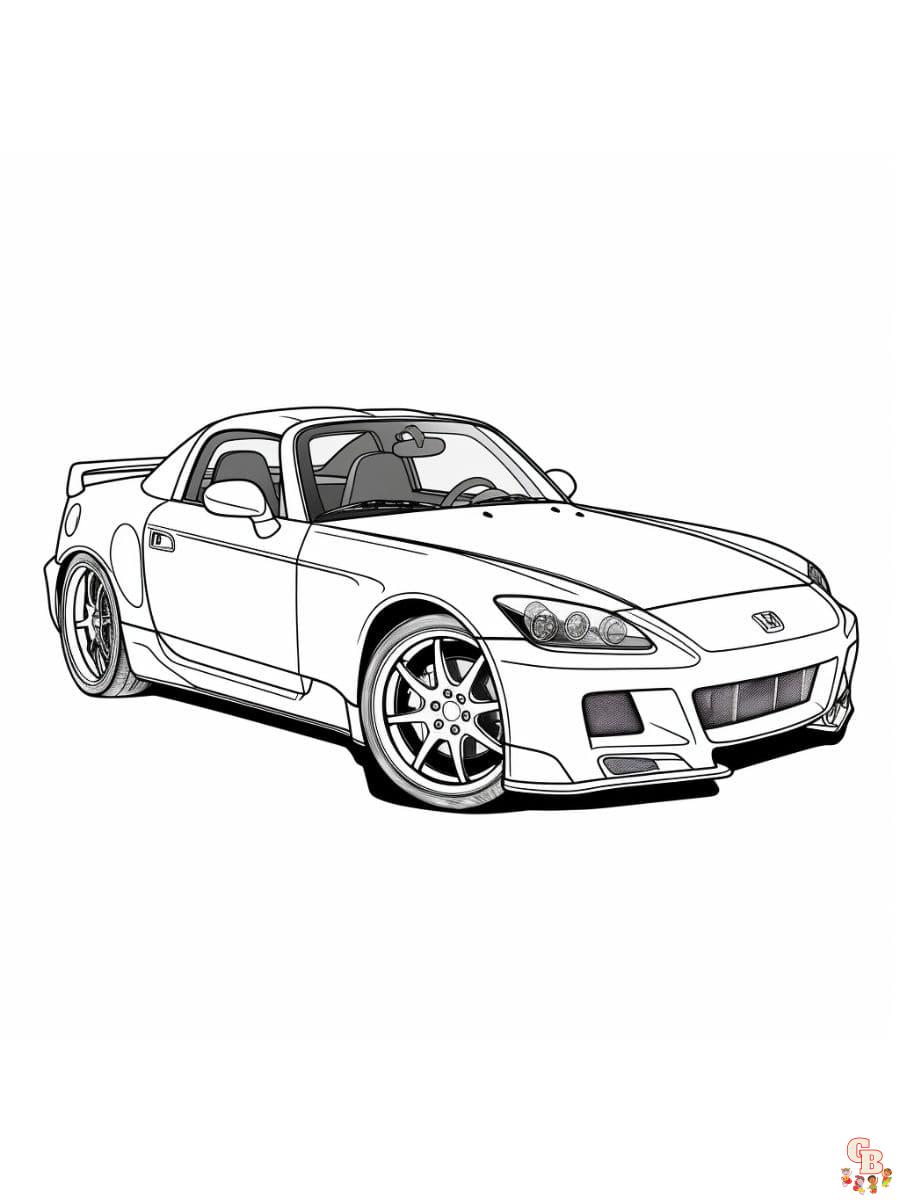 Honda coloring pages
