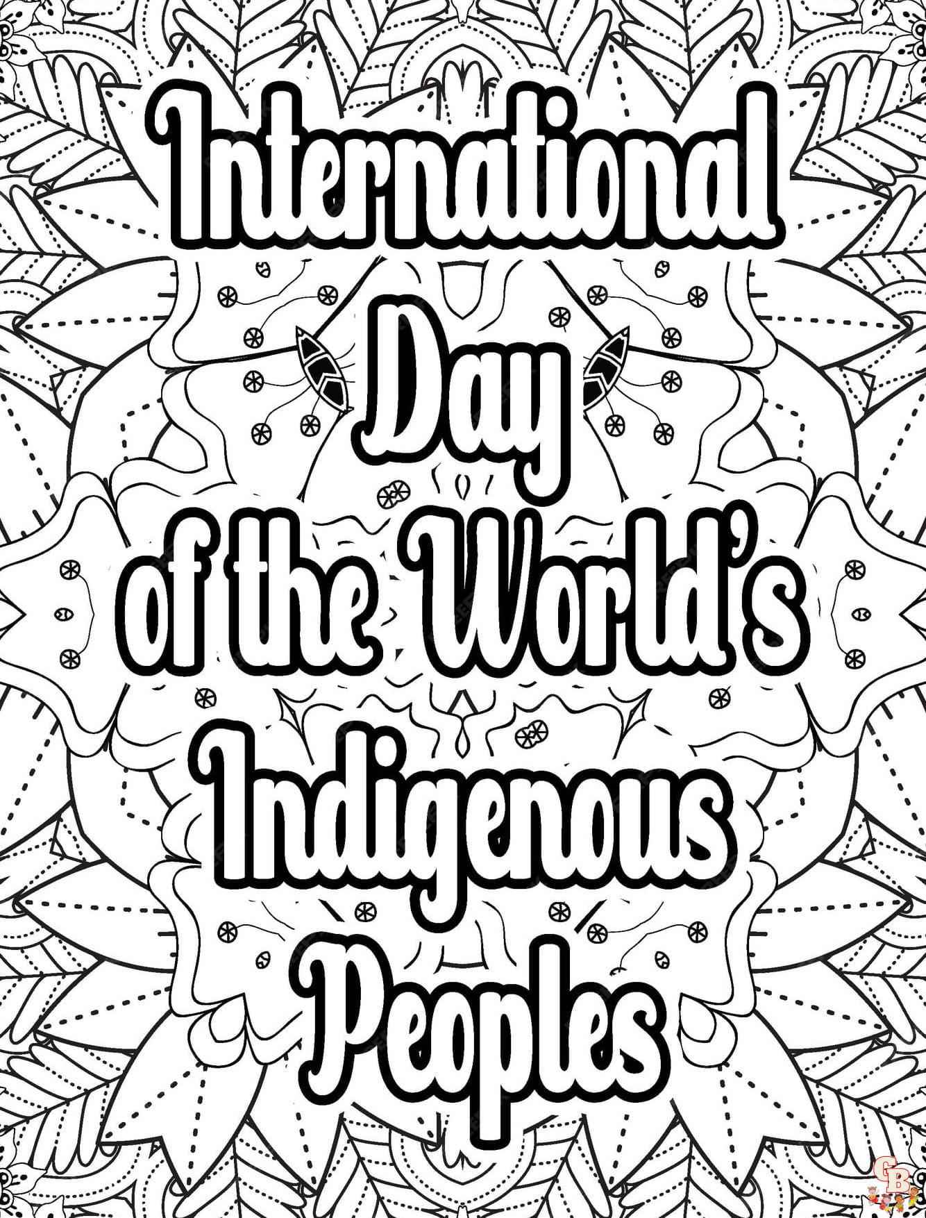 Indigenous Peoples' Day coloring pages free