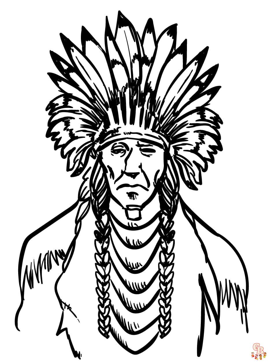 Indigenous Peoples' Day coloring pages printable free