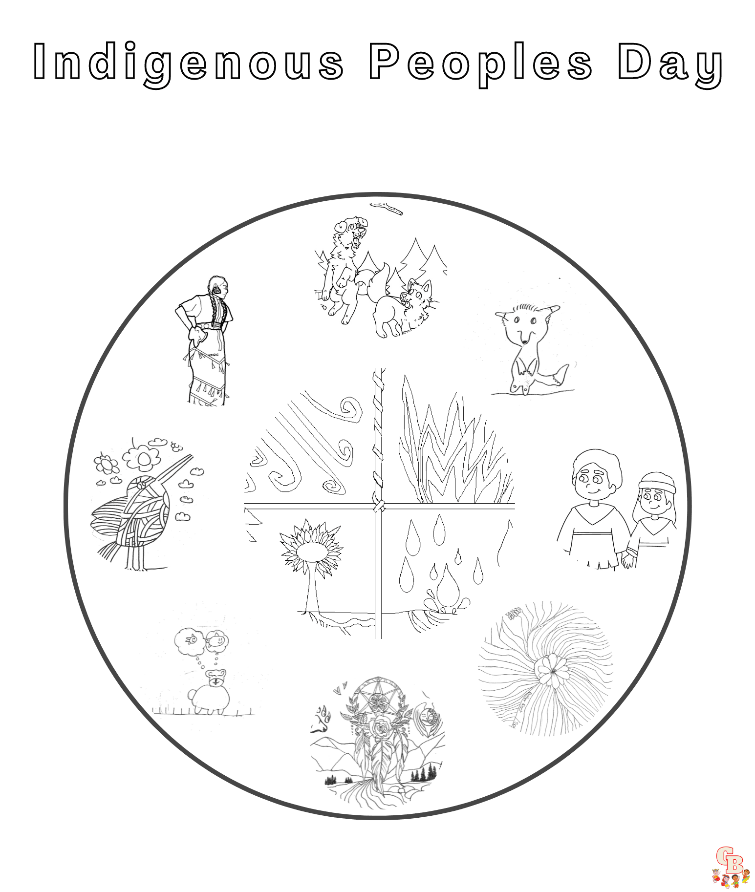 Indigenous Peoples' Day coloring pages printable