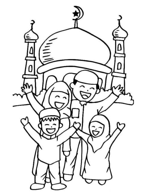 Printable Islam Coloring Pages Free For Kids And Adults