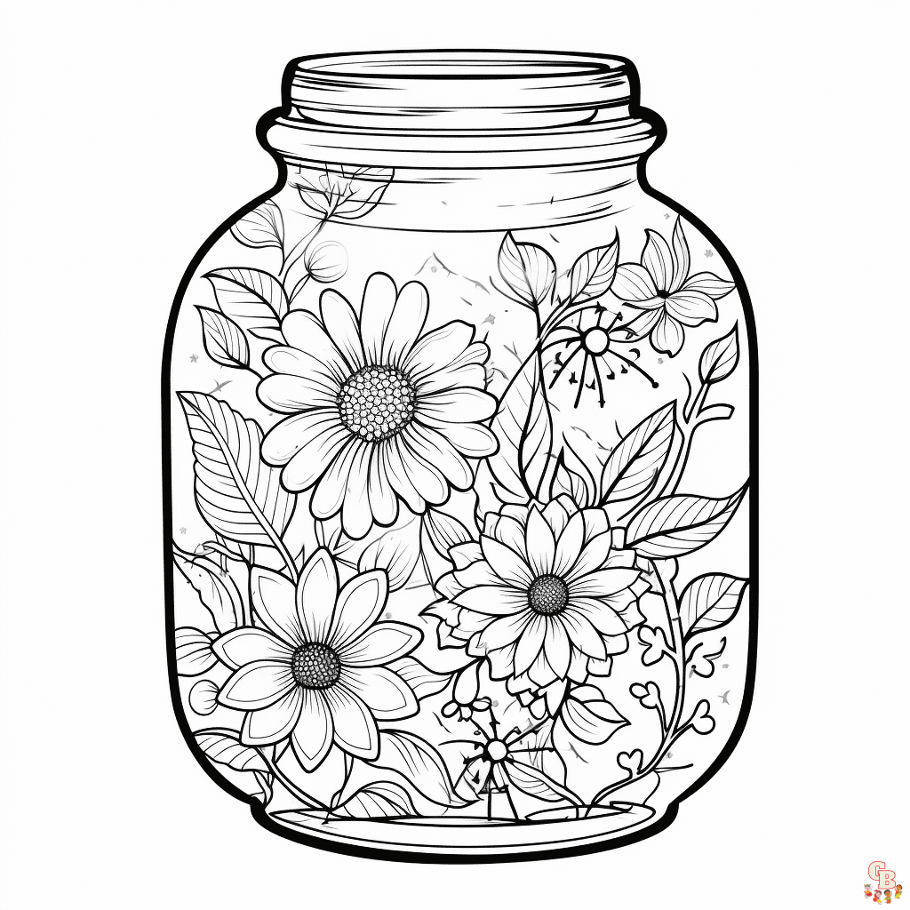 Jar Coloring Pages