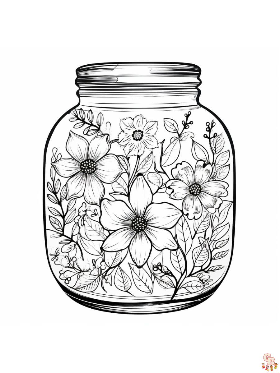 Jar Coloring Pages