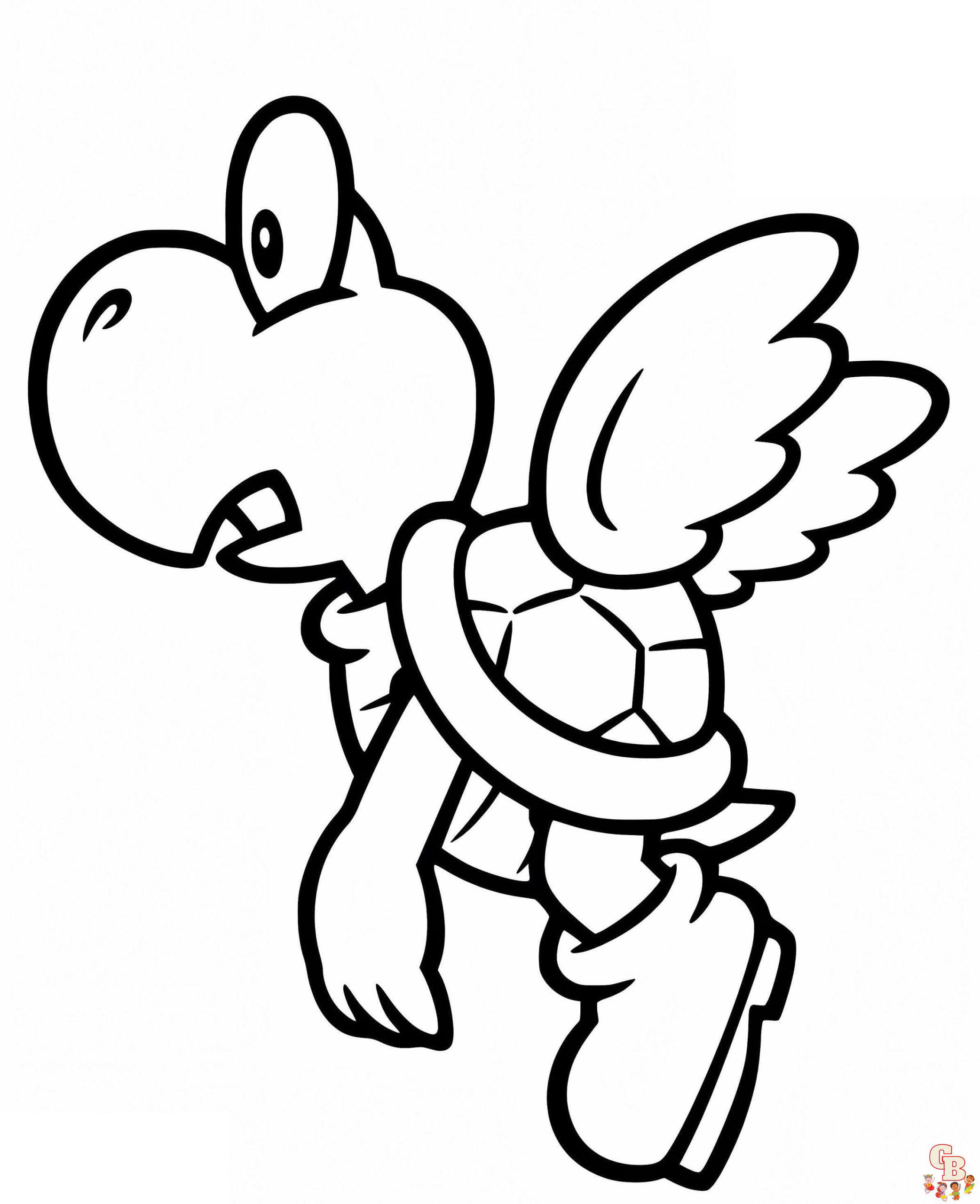 Koopa Troopa coloring pages free