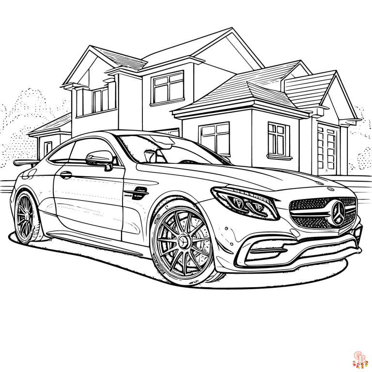 Printable Mercedes Coloring Pages Free For Kids And Adults
