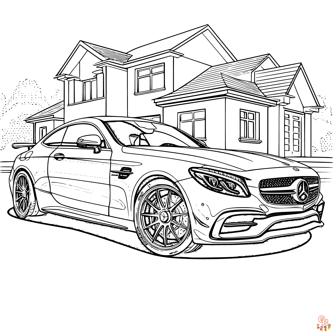 Mercedes coloring pages free