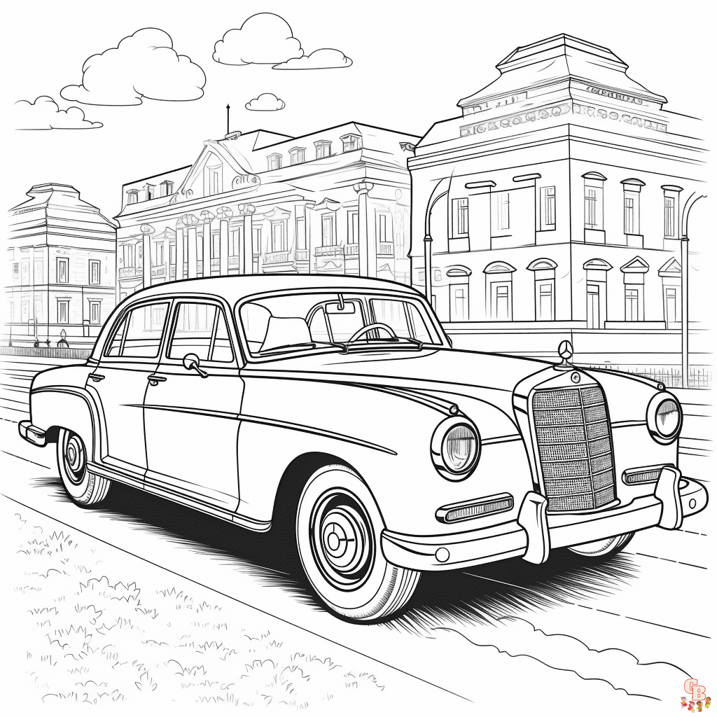 Mercedes coloring pages printable free