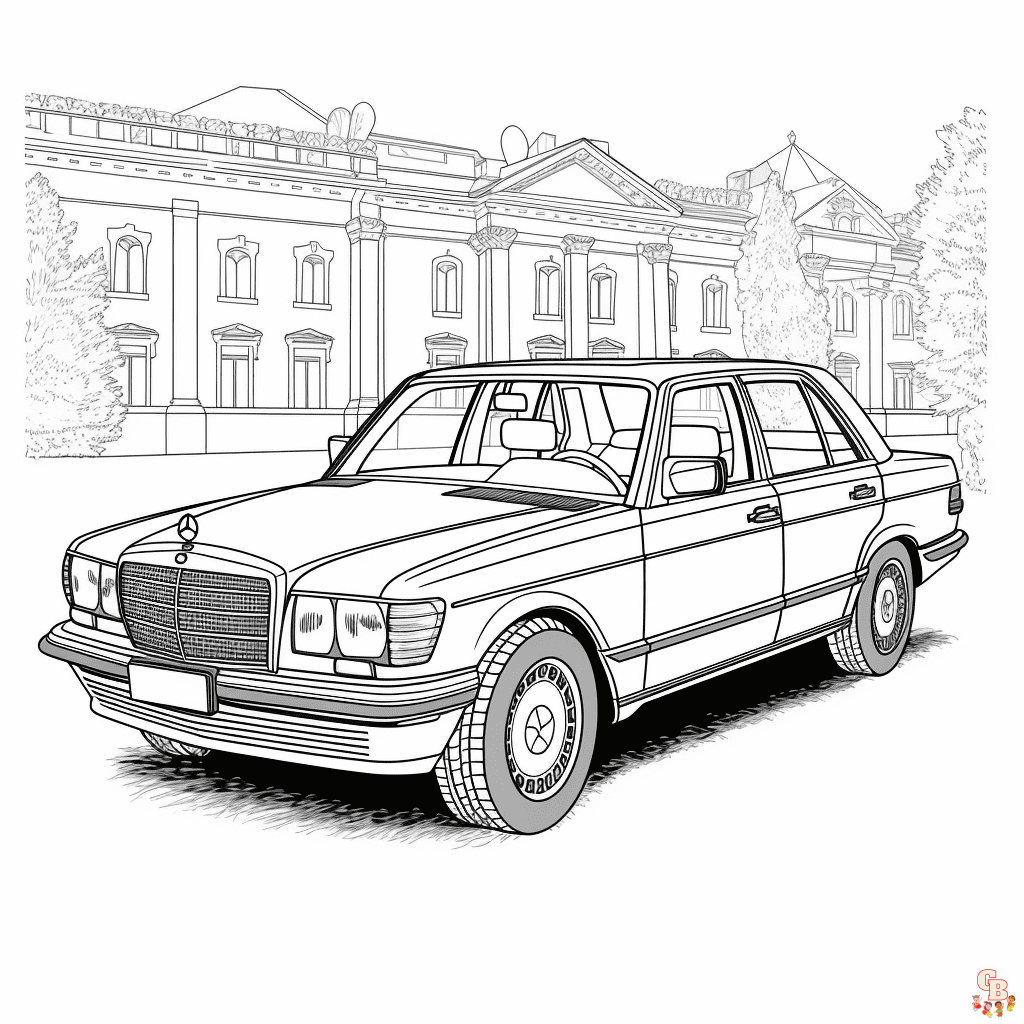 Mercedes coloring pages to print