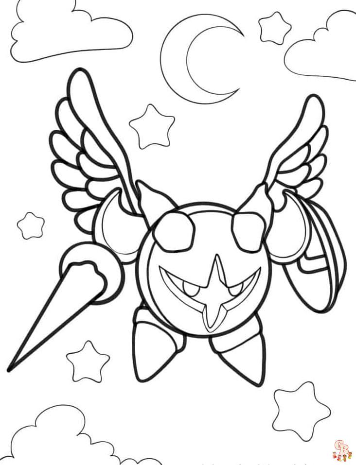 Meta Knight coloring pages printable free