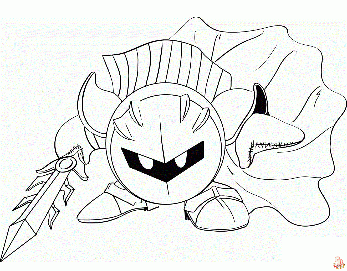 Meta Knight coloring pages printable