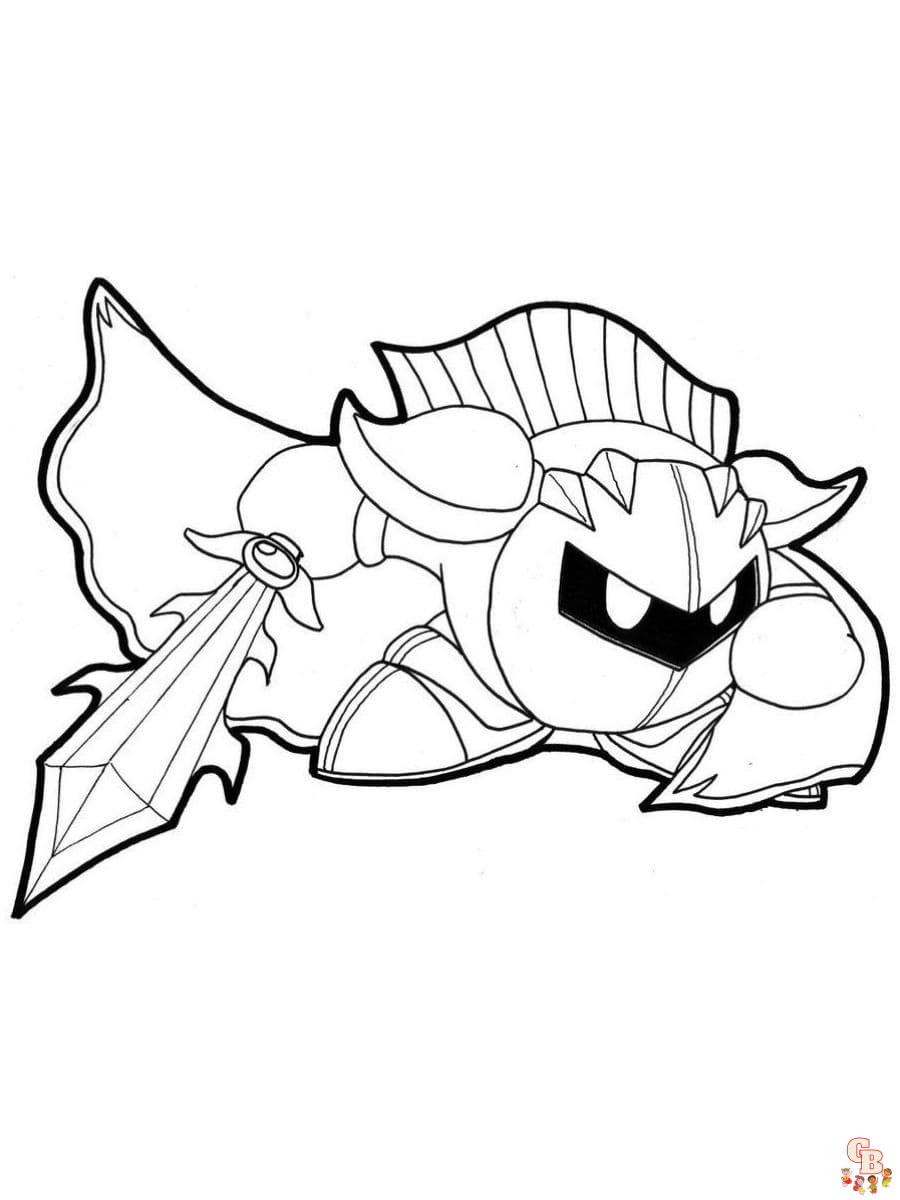 Meta Knight coloring pages