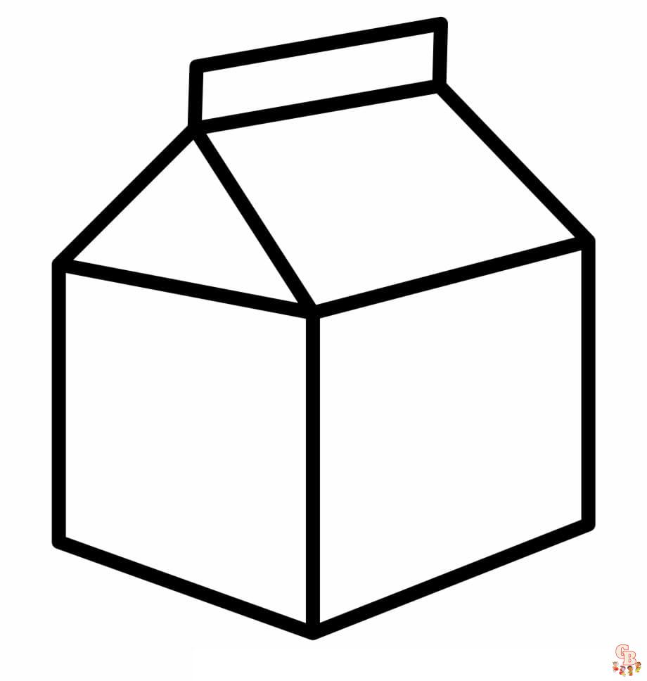 Milk coloring pages to print
