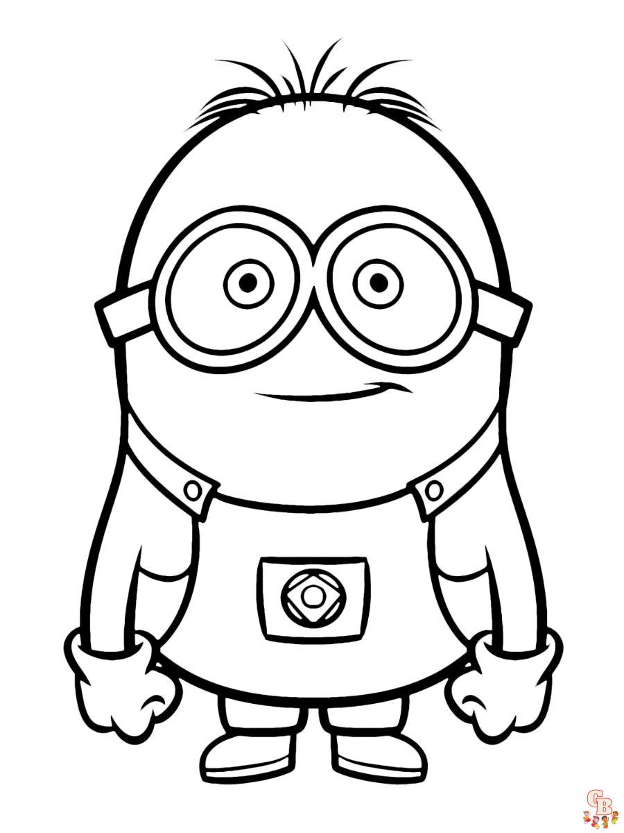 Minions Dave coloring page