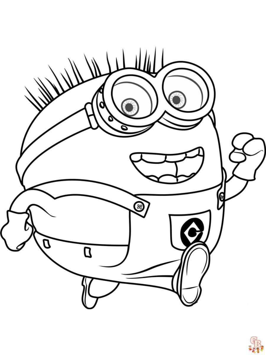 Minions Jerry coloring pages