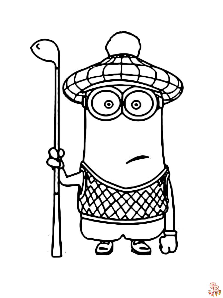 Minions Kevin coloring page