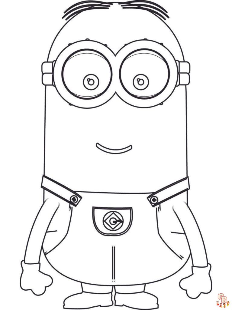 Minions Coloring Pages: Free Printable Sheets for Kids