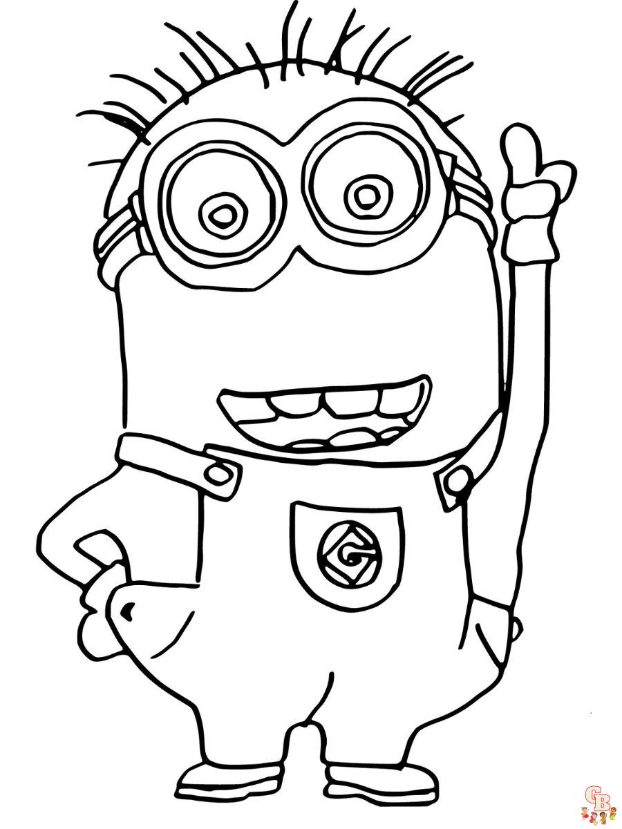 Minions Phil coloring pages