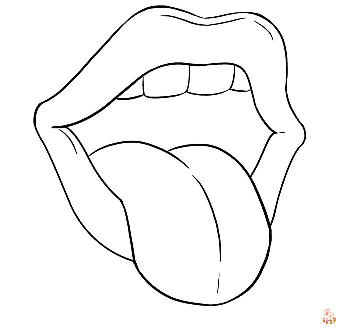 Mouth Coloring Sheets