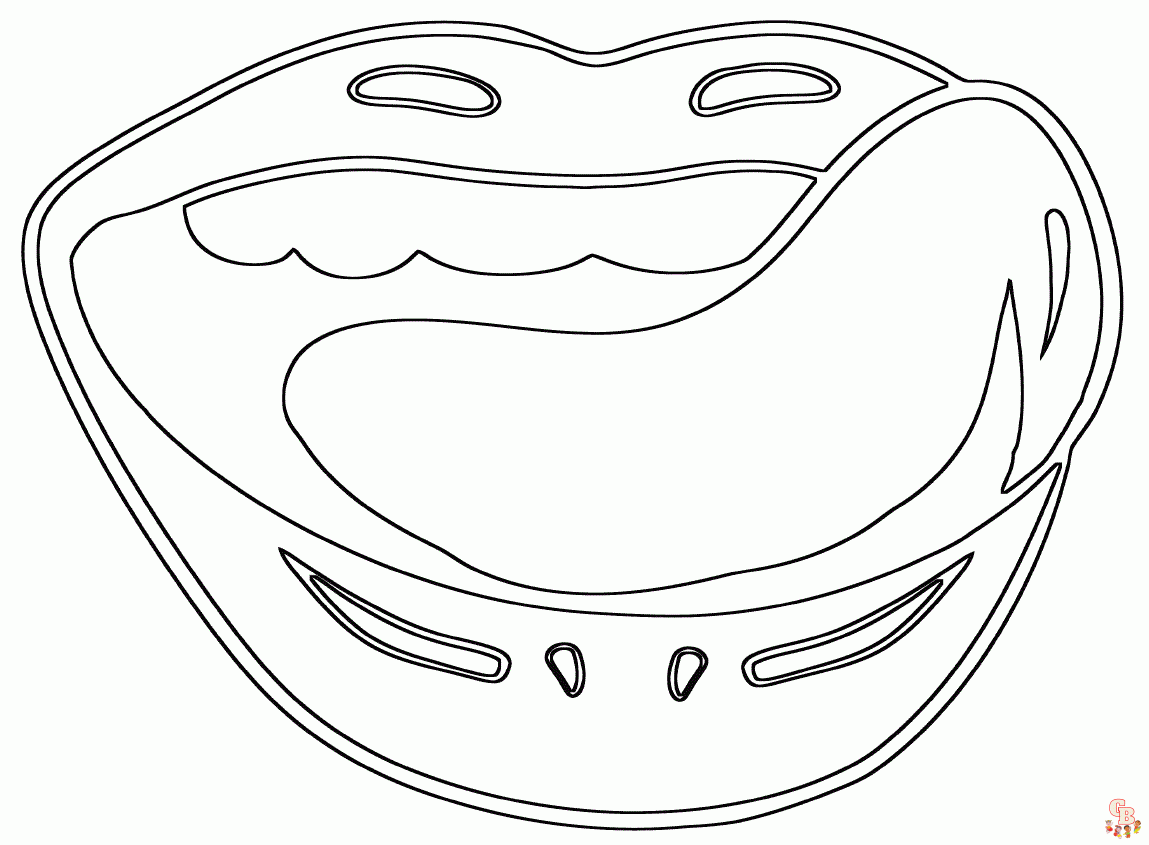 Mouth coloring pages printable free