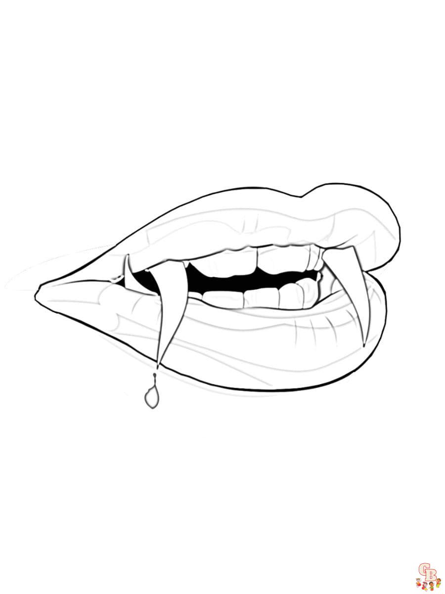 Mouth coloring pages