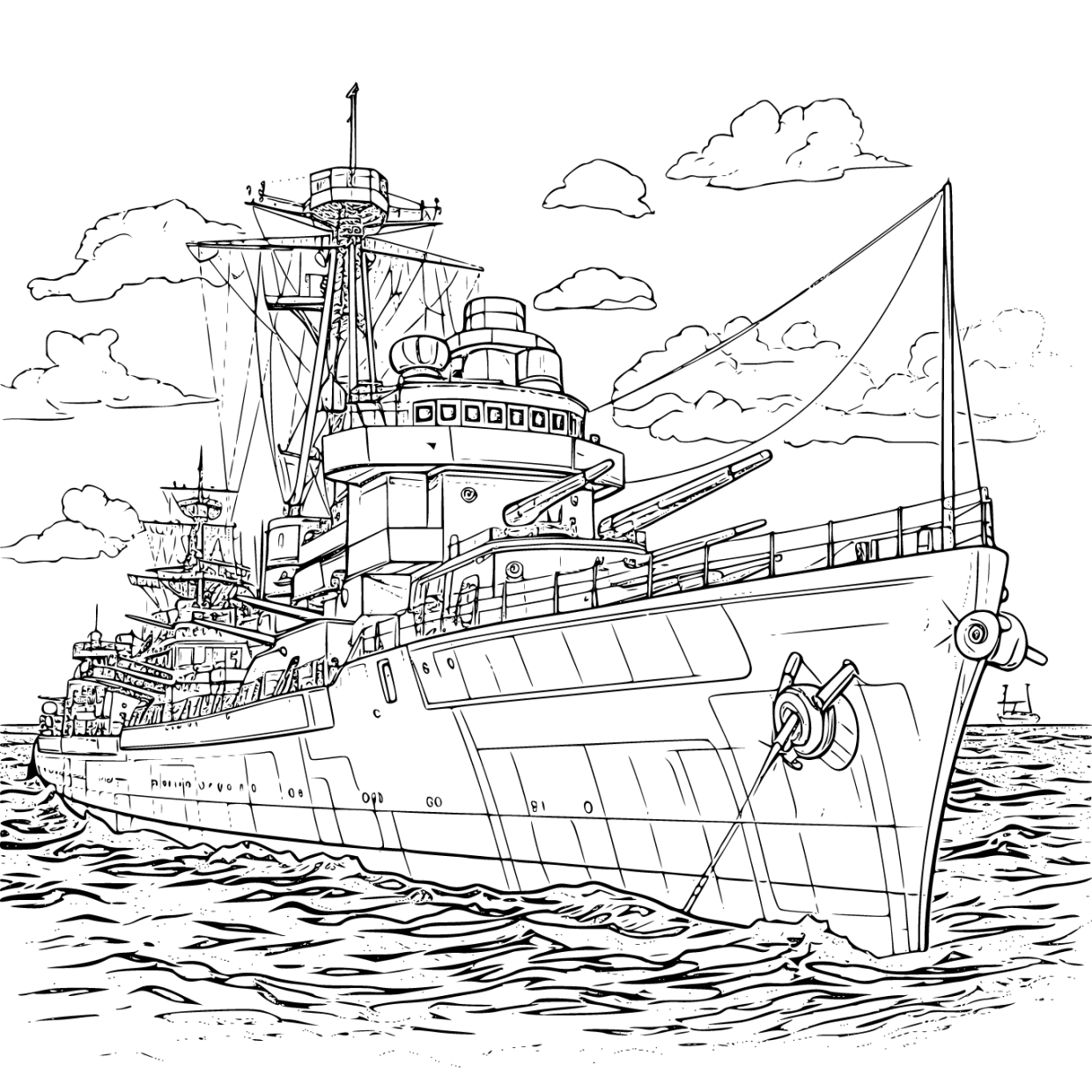 Printable Navy Coloring Pages Free For Kids And Adults