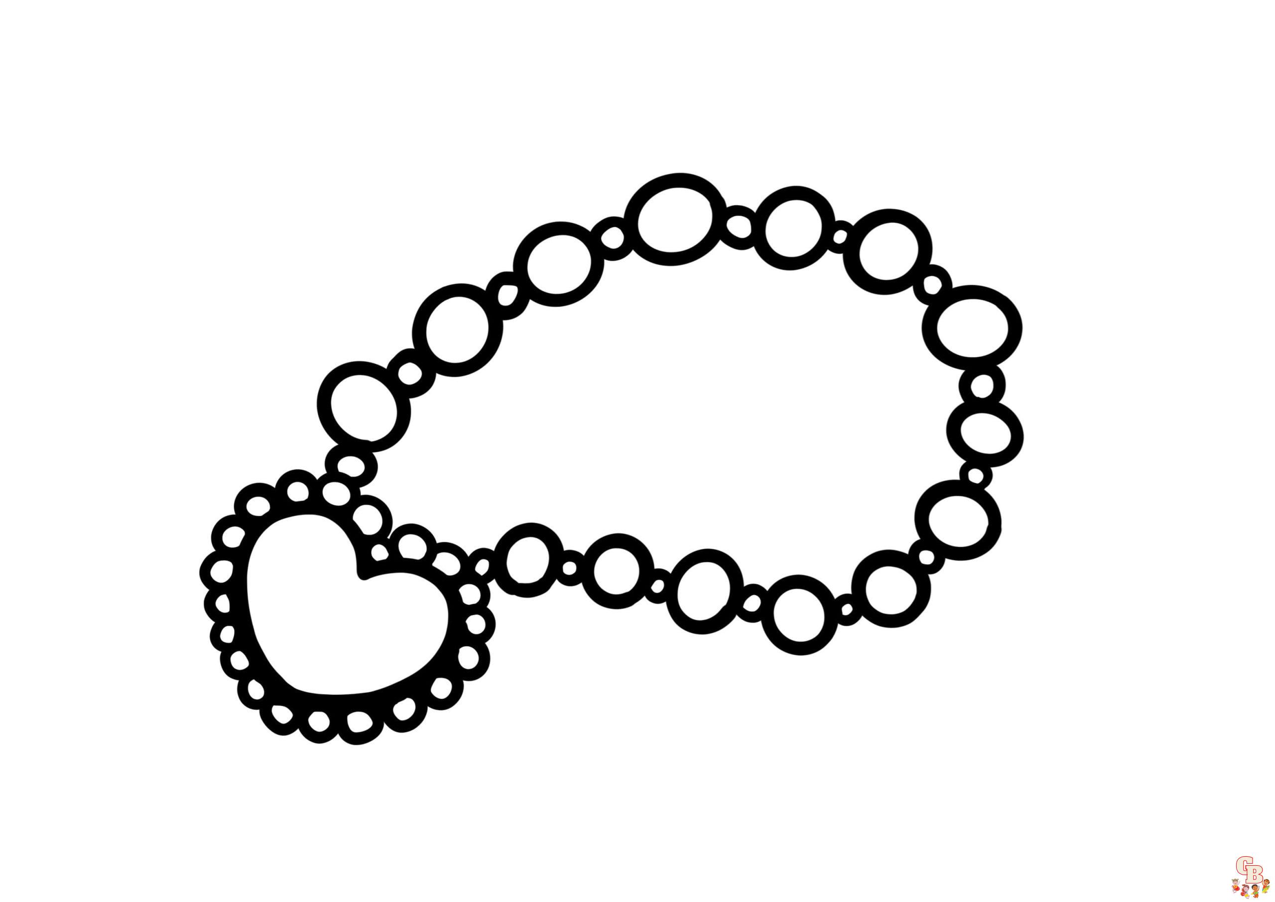 Necklace Coloring Sheets