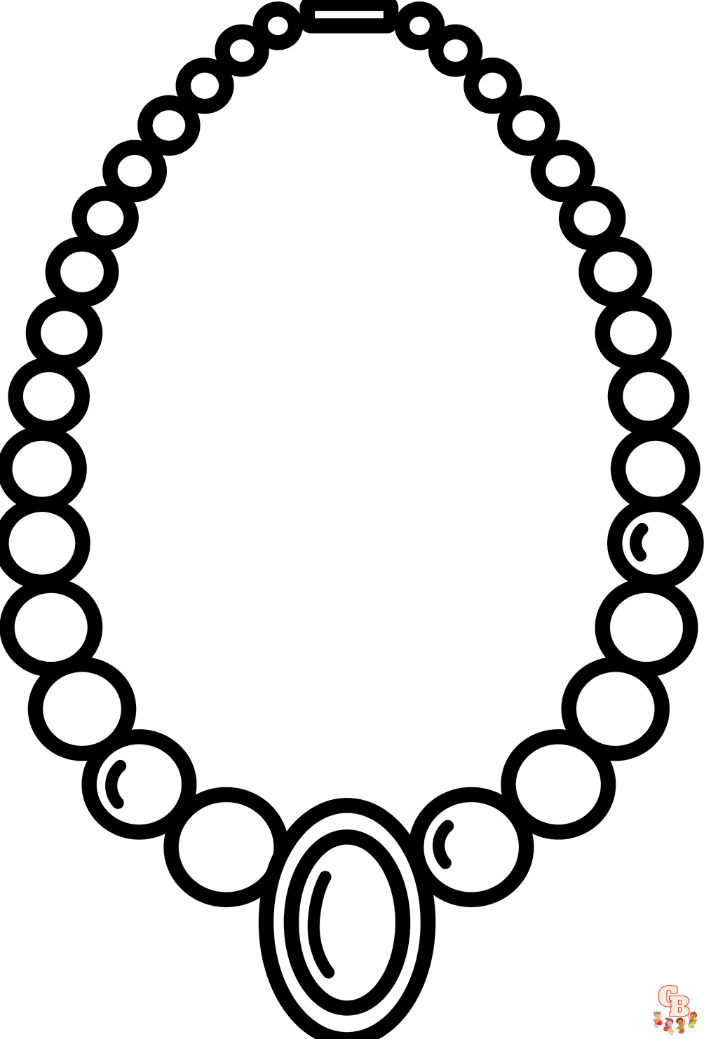 Necklace coloring pages to print