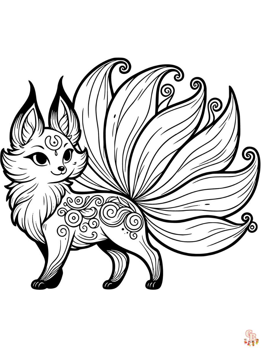 Fox coloring pages